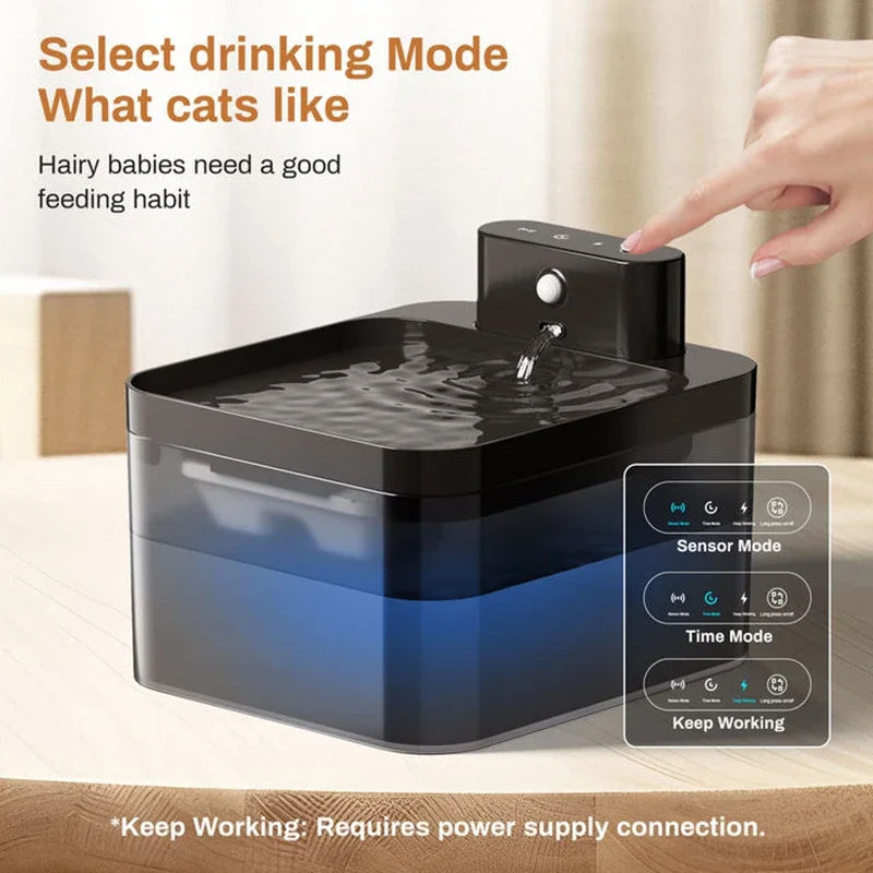 Smart Wireless Pet Water Fountain – 2.2L