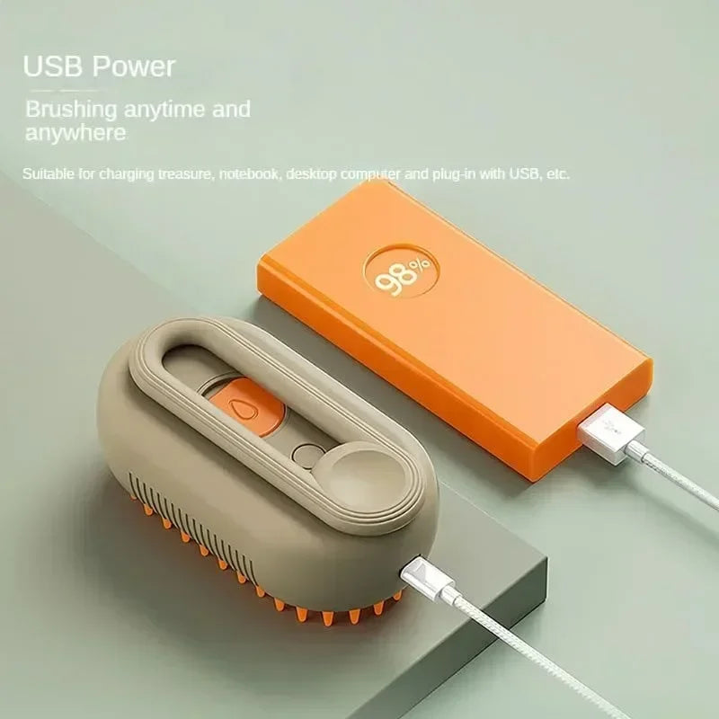 3-in-1 Steam Pet Grooming Brush